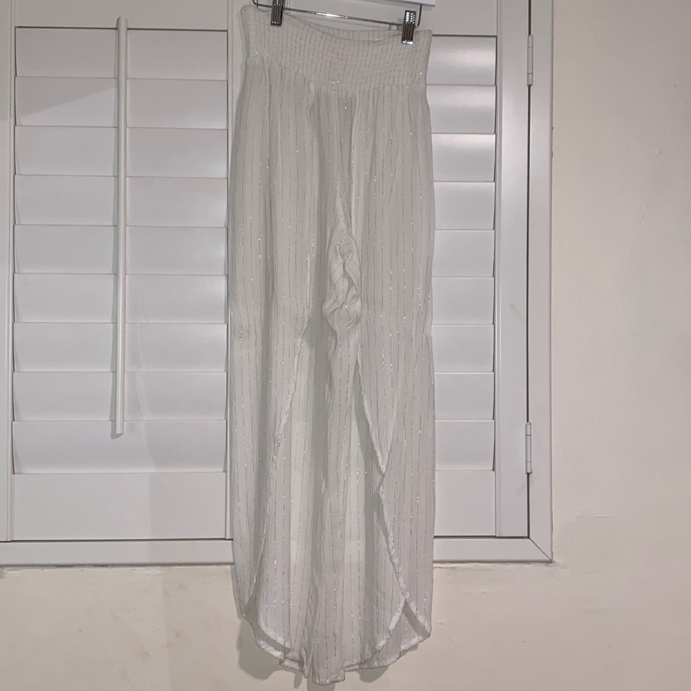Womens white float pants